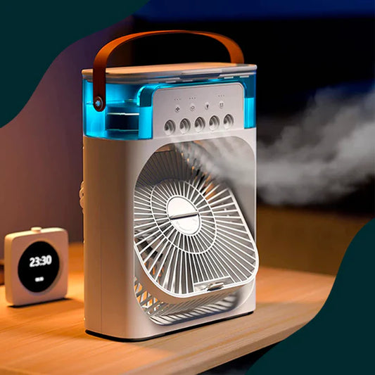 VENTILADOR PORTATIL CON HUMIDIFICADOR