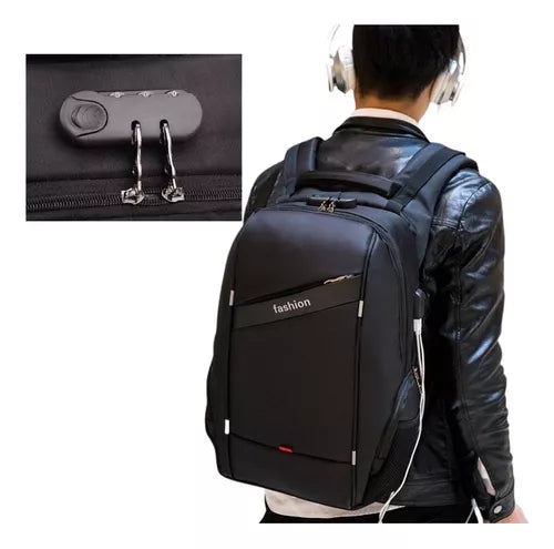 Mochila Antirrobo Porta Notebook