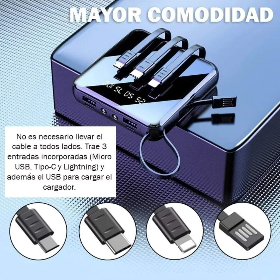 Cargador Portátil Power Bank 10000